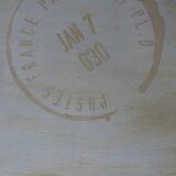 Bedside white patinated beige