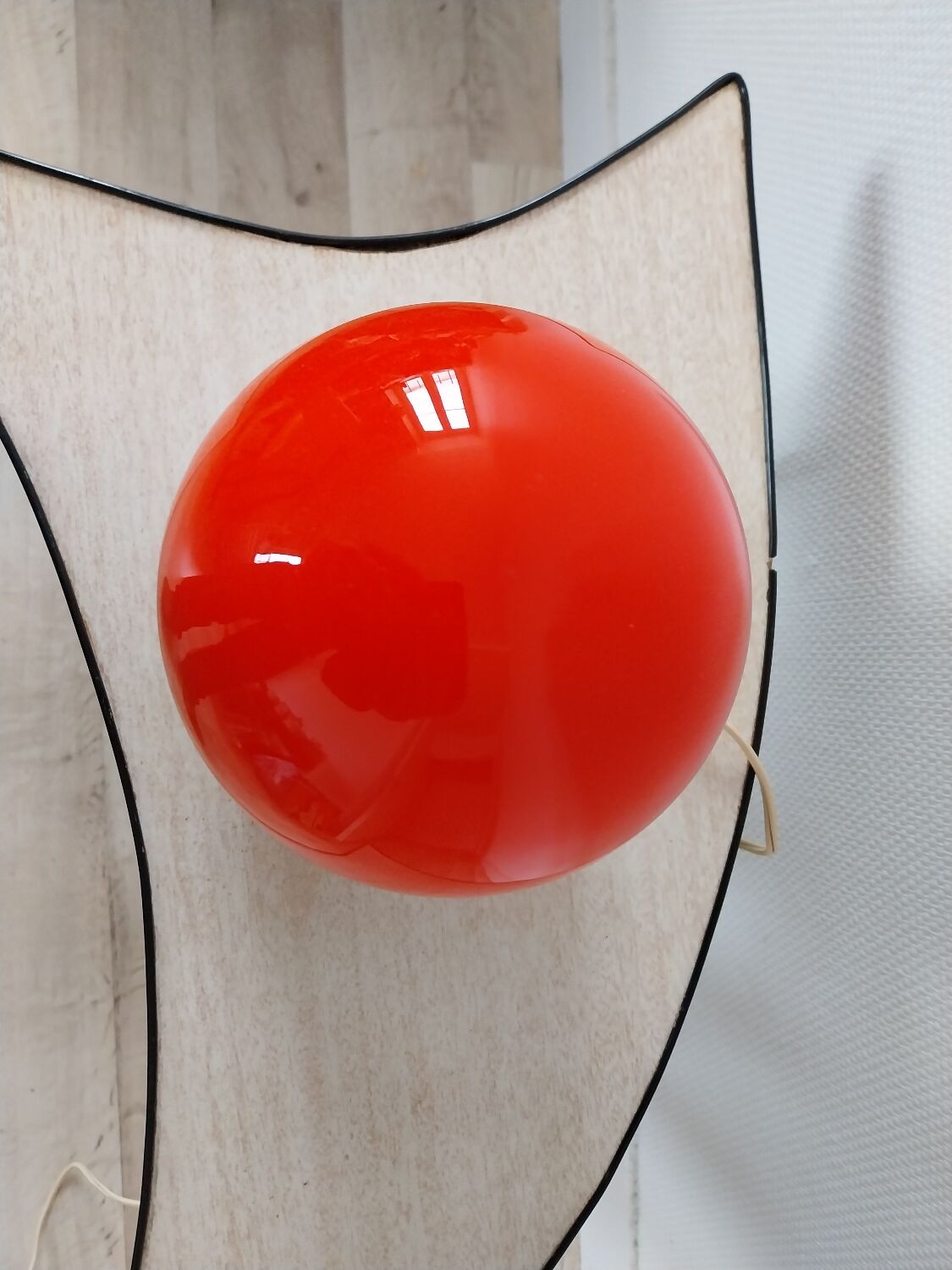 Orange table lamp 70s