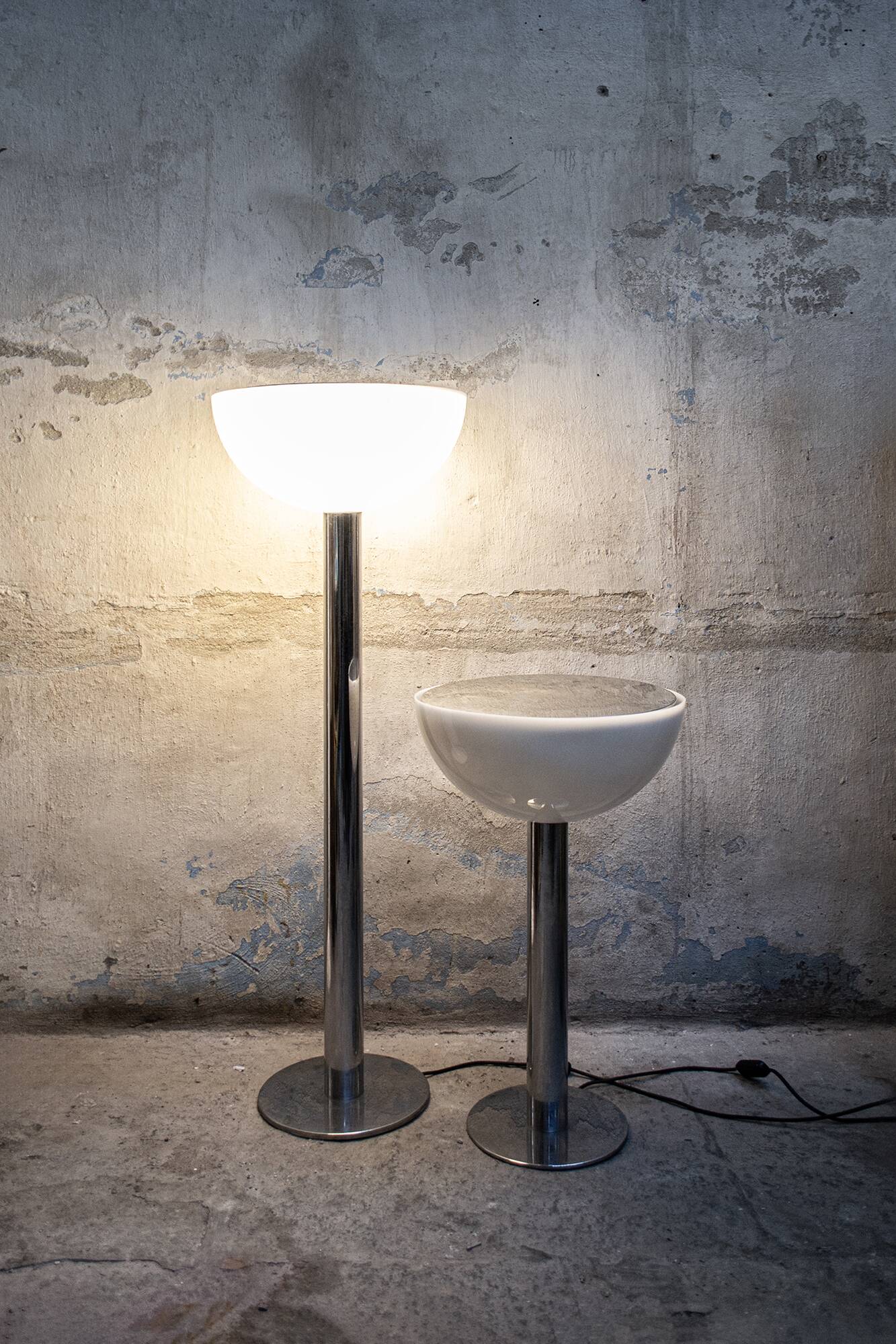 Coppia di lampade da terra di Gigi & Pepe Tanzi per Dalca Italia anni '70