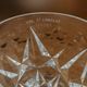 Set of two Val Saint Lambert pieces: a footed bowl and a crystal candy dish