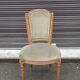 Salon de style Louis XVI en bois doré et velours