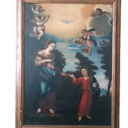 Old oil painting on canvas, 18th century