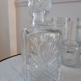Lot de carafe à whisky et ses 6 verres
