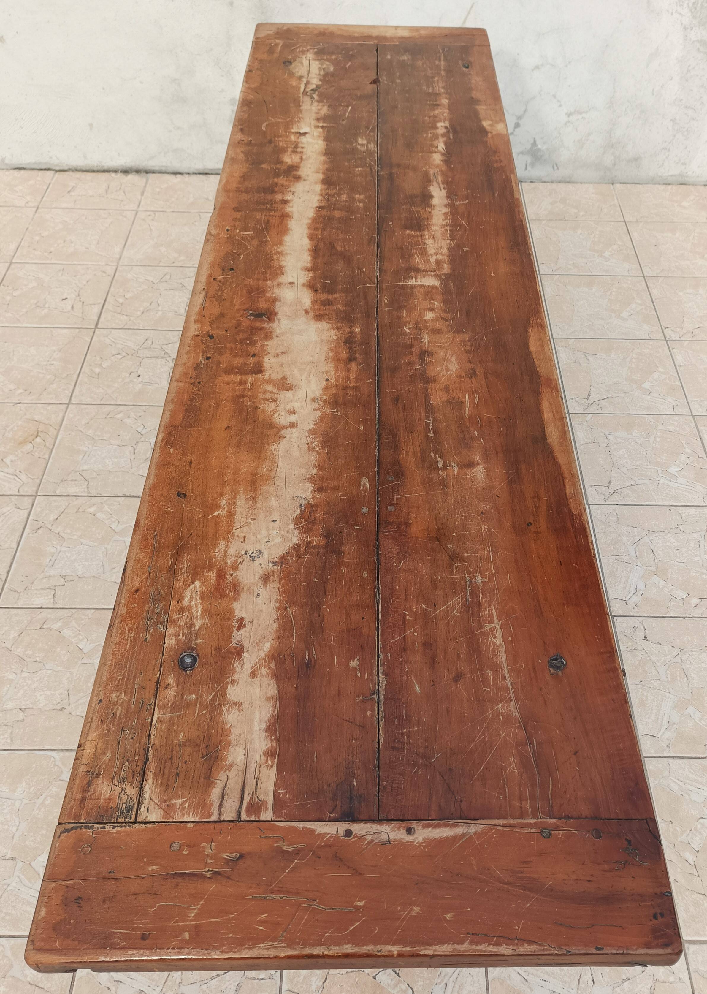 20th century walnut farmhouse table