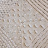 Bedspread or knitted plaid - cotton