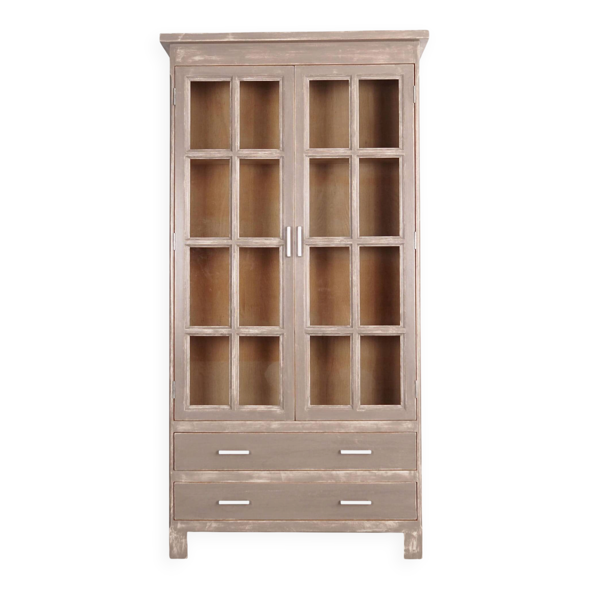 Oak showcase, Danish design, 1980s, production: Denmark