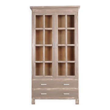 Vitrine en chêne, design danois, années 1980, production : Danemark