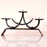 Vintage Wrought Iron Candle Holder, France, 1960s