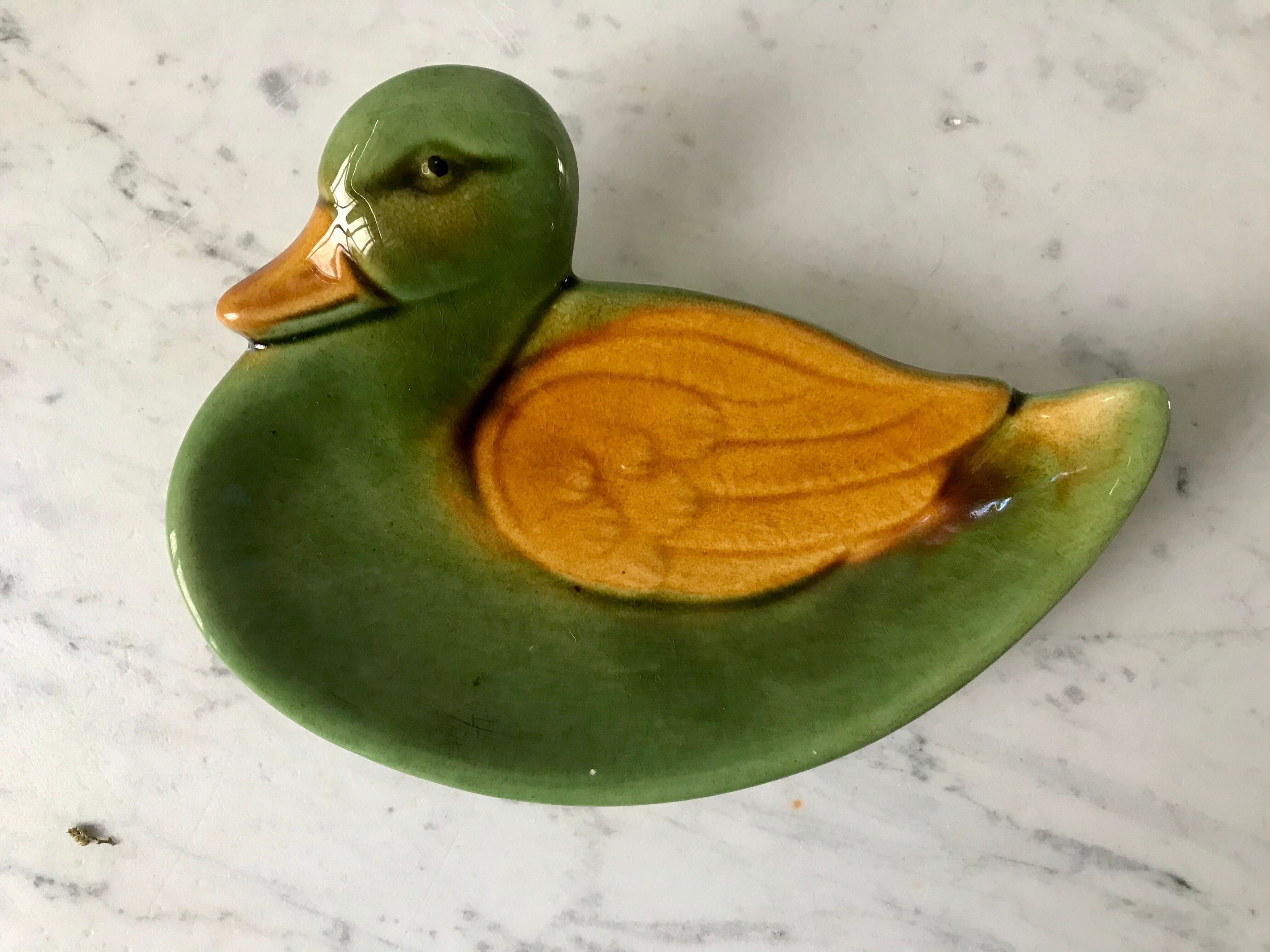 Empty ceramic duck pocket 60s