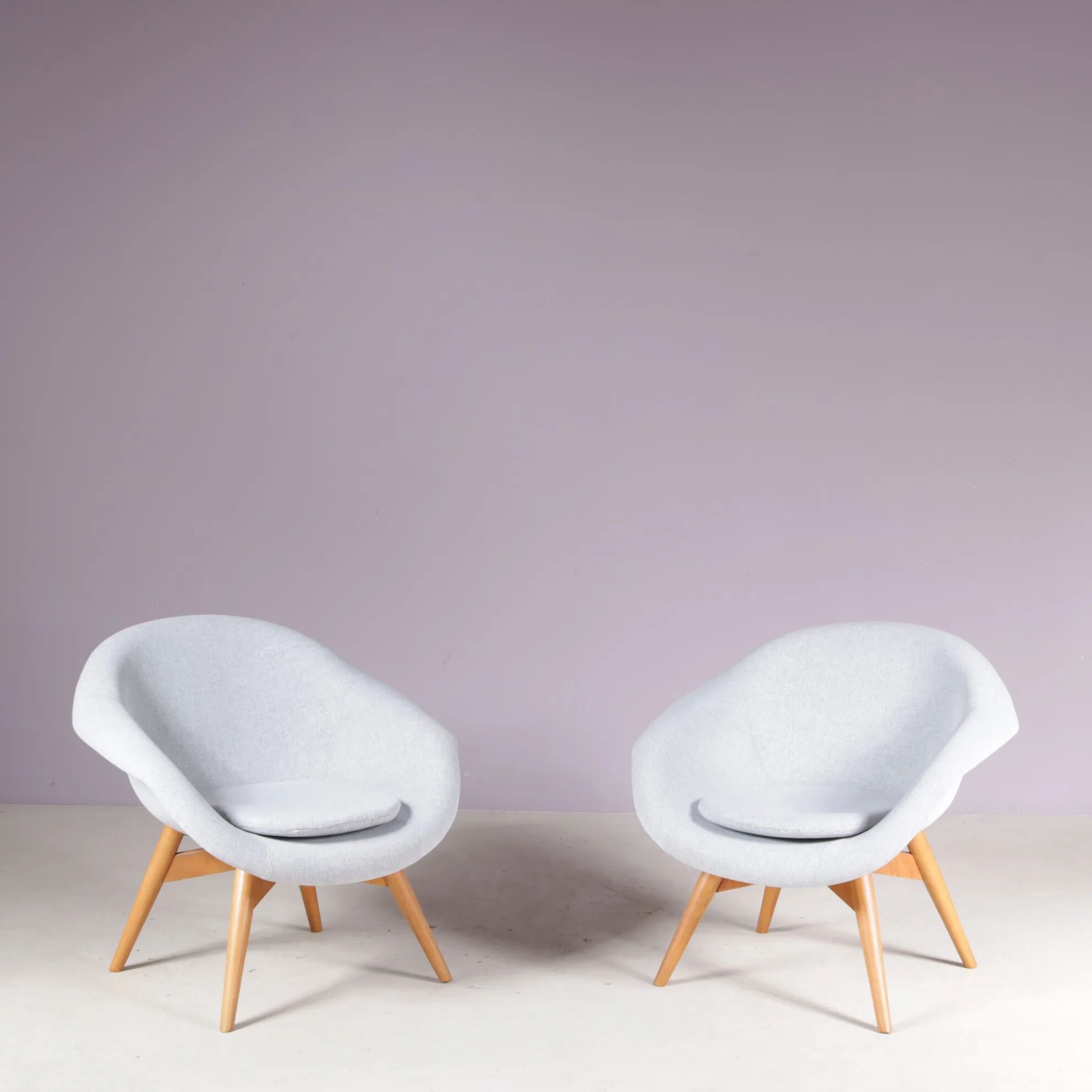 1950s set of 2 easy chairs by Frantisek Jirak, Czech