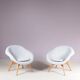 1950s set of 2 easy chairs by Frantisek Jirak, Czech