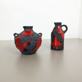 Set of 2 original ceramic studio pottery vase by Marei Ceramics, Germany, 1970
