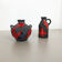 Ensemble de 2 vases originaux en céramique d'atelier de Marei Ceramics, Allemagne, 1970