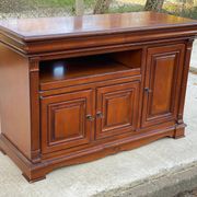 Louis Philippe country wooden sideboard with 2 drawers and 3 doors 126cm