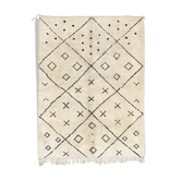 Modern Moroccan carpet white contemporary art 240x340cm