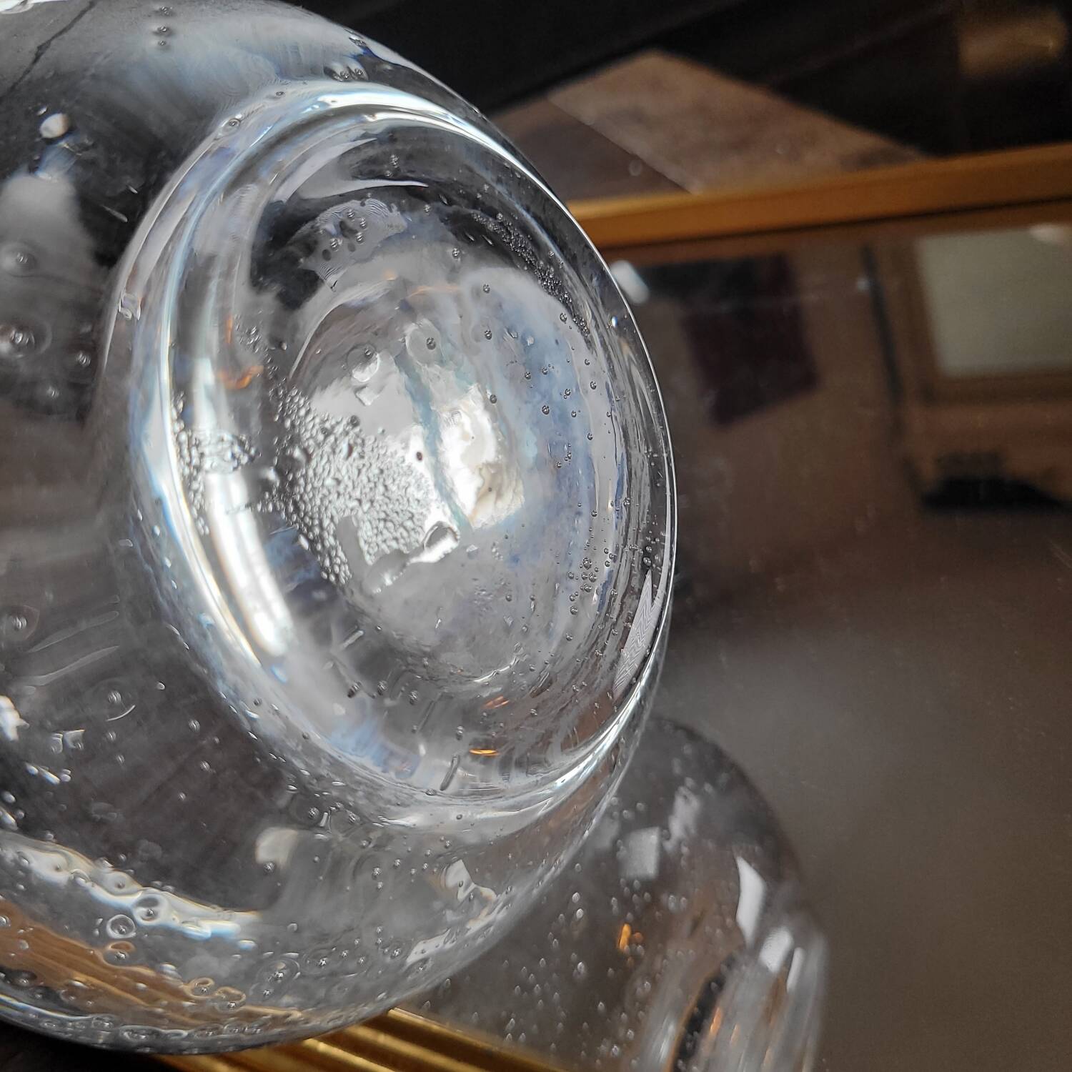 Blown glass bubble carafe – 20th century