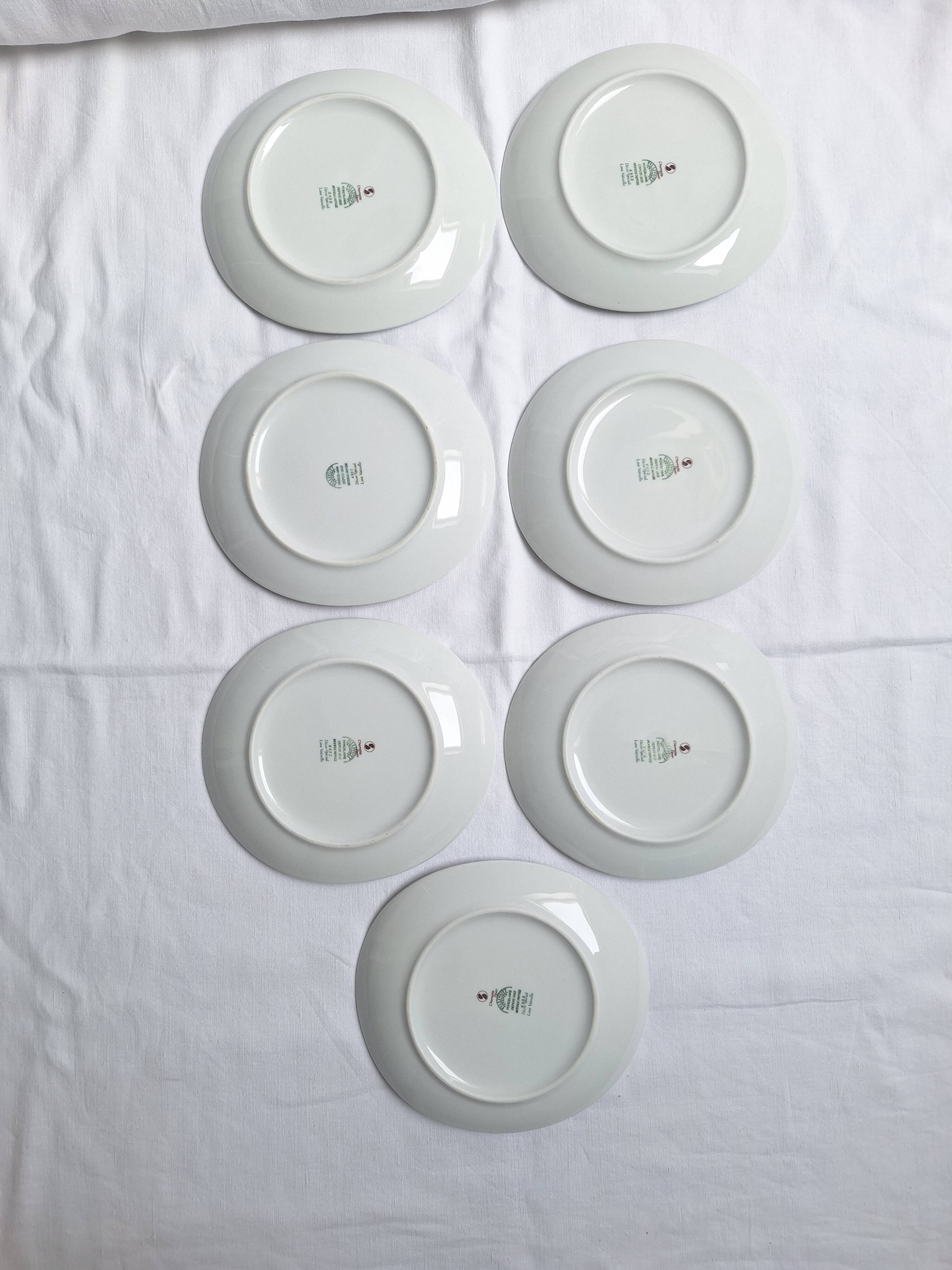 Oval dessert plates Pillivuyt