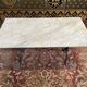 Bistro table in cast iron and marble 1900