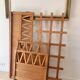 Vintage solid beech baby bed