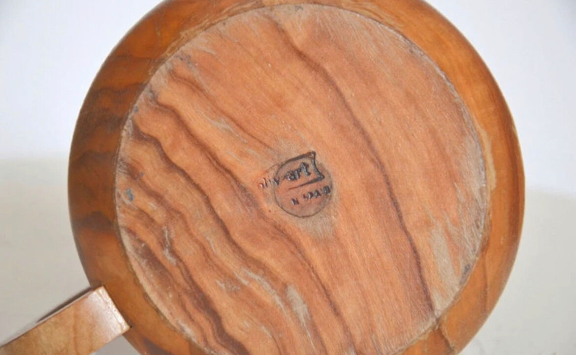 Wooden candle holder