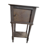 Table de chevet bois massif prête à peindre porte ancienne vintage brocanteespritdantan