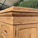 Armoire de notaire en chêne brut massif, 1920