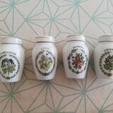 13 porcelain spice jars