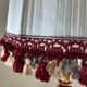 Grande lampe vintage en céramique rouge signée Drimmer – abat-jour pl
