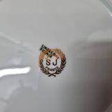 7 Limoges plates gilded with fine gold