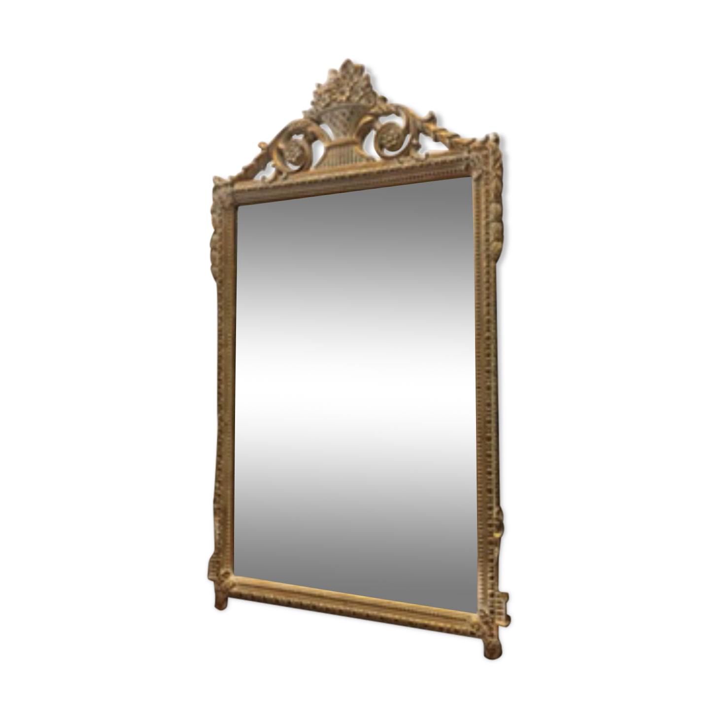 Louis XVI-style gilded mirror
