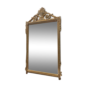 Louis XVI-style gilded mirror