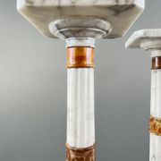 Pair of marble columns, late 19th century work