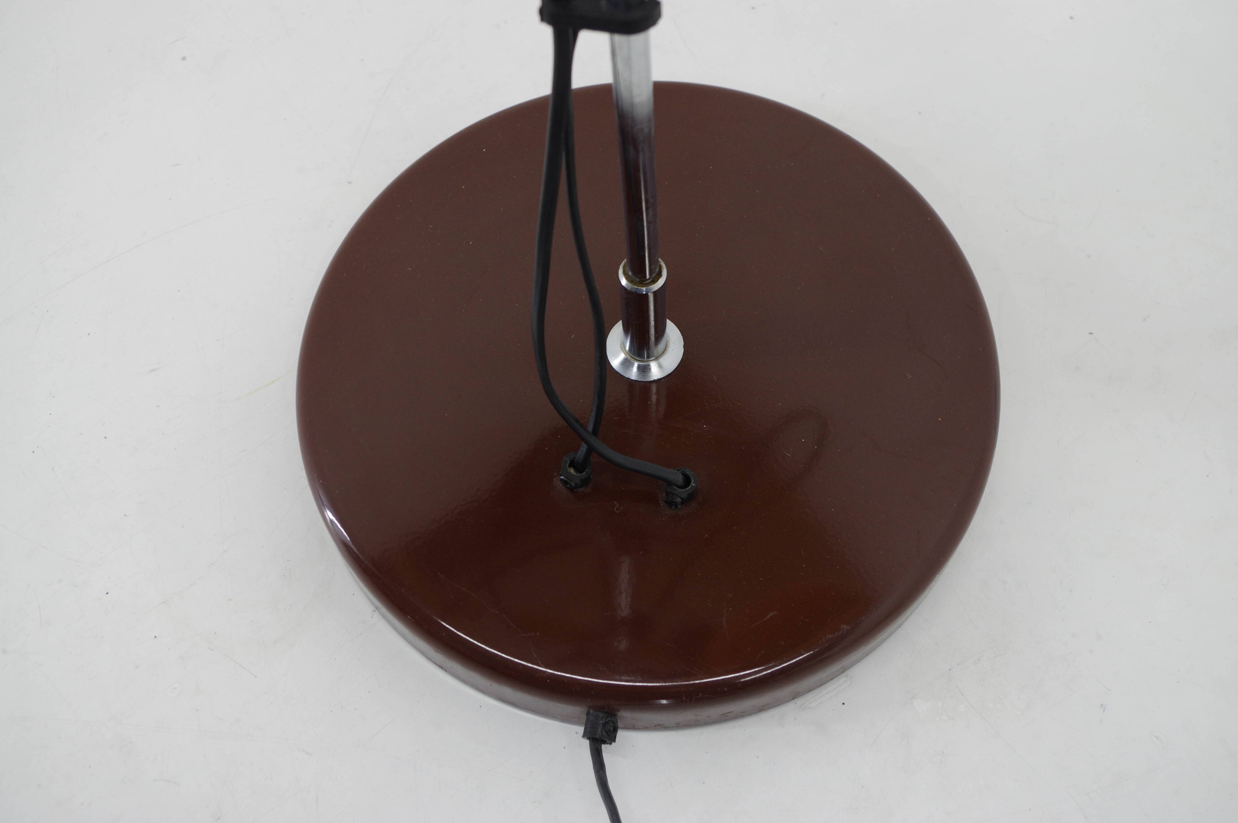 Lampadaire orange vintage, Hongrie, 1970