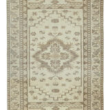 Handwoven Decorative Anatolian Beige Rug 160 cm x 273 cm