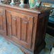 Grand Buffet Antique Du 17ème Siècle En Noyer Du Nord De l'Italie