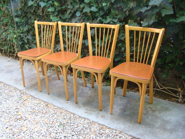 Set of four chairs old baumann