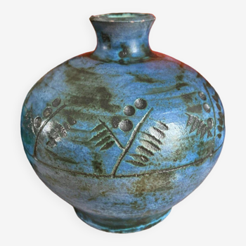 Blin Vase 1960 Blue