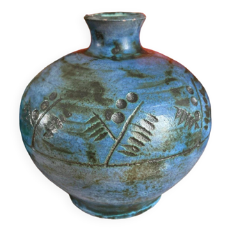 Blin Vase 1960 Blue