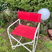 Vintage red folding chair