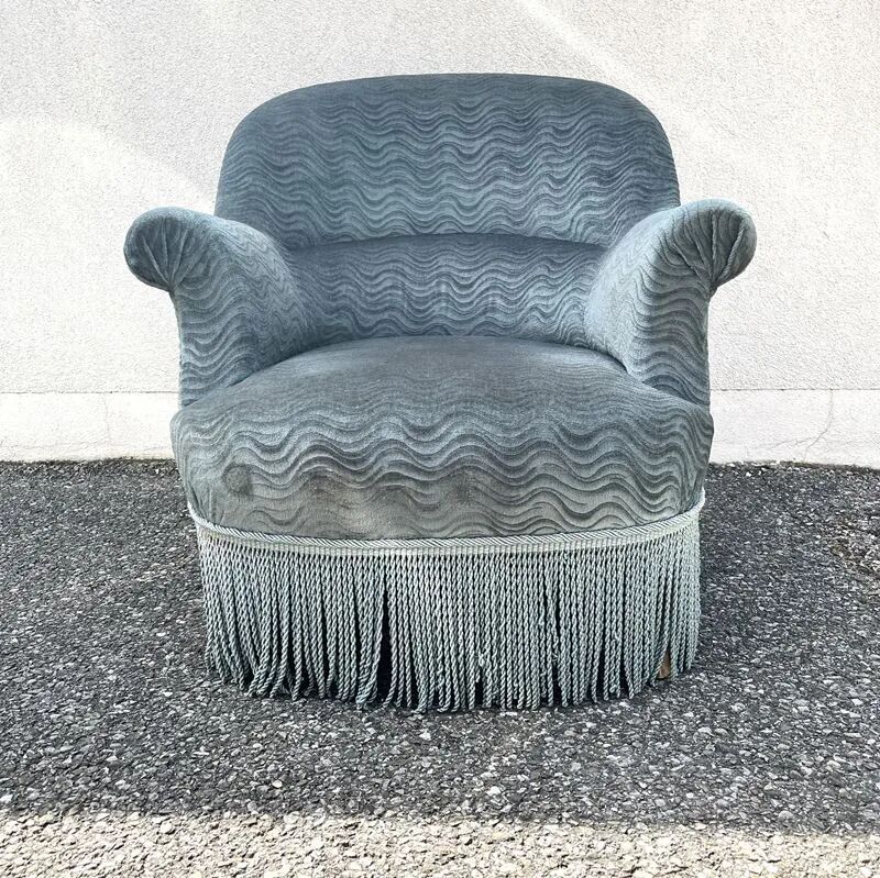 Petrol blue armchair