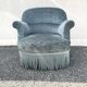 Petrol blue armchair