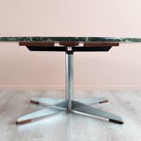 Table basse en marbre vert, années 1960.