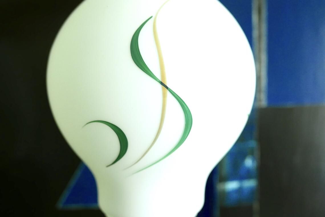 White opaline hanging 1950s