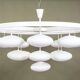 Impressive cloud chandelier mid-century modern of Volksgarten Milchhalle Vienna