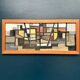 Original Swedish Oil on Canvas – “Abstract Composition” – Signed – Dated 1959 – Vintage & Framed – 77 × 35 cm
