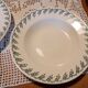 Set of 2 deep plates Terre de fer Choisy le Roi model 1212