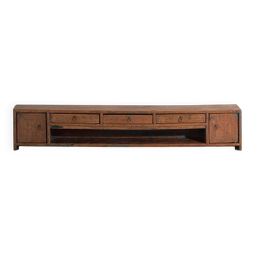 Antique low elm wood furniture – China, around 1900