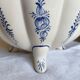 PORTUGUESE PORCELAIN / HAND-PAINTED BOWL AND FOOTED DISH