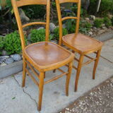 Pair of old bistro chairs