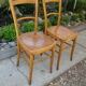 Paire de chaises bistrot anciennes